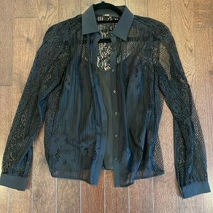 Maje shirt. Slightly worn, in good condition